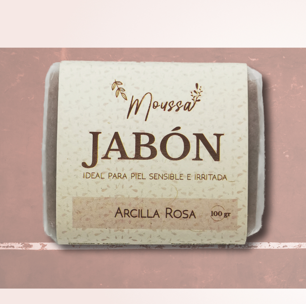 Jabón de Arcilla Rosa